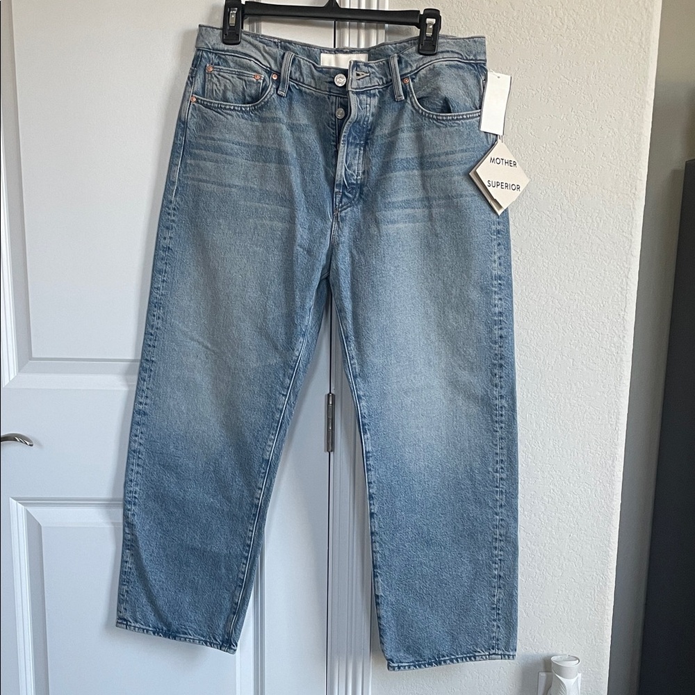 MOTHER SUPERIOR Light Blue Ankle Jeans
